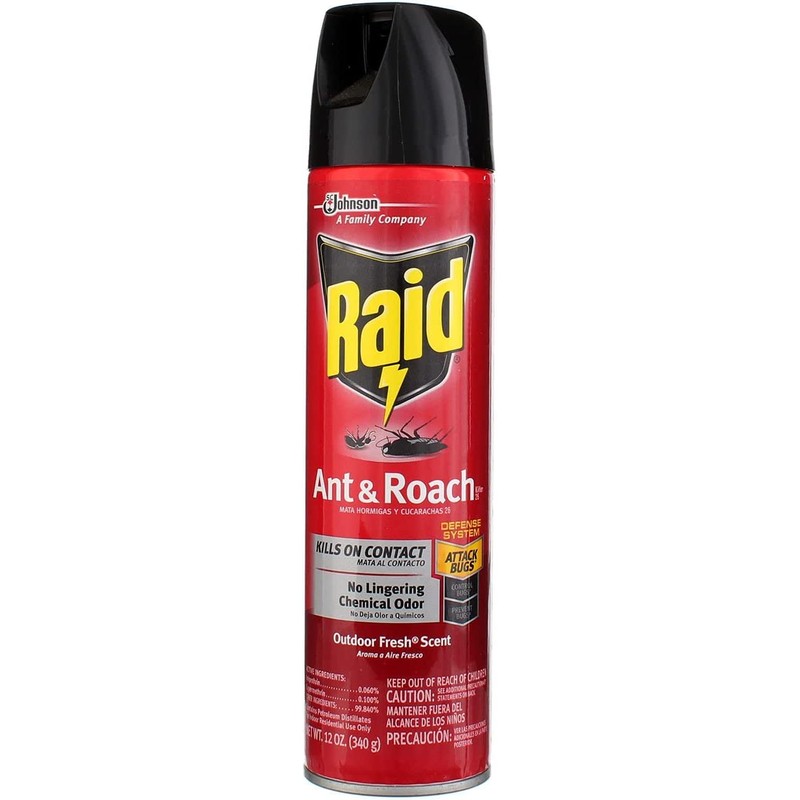 Raid Ant and Roach Kills on Contact No Lingering Chemical
