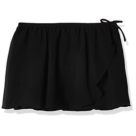 Jacques Moret Little Girls Dance Basic Wrap Skirt, Black, X-Small(4-5)