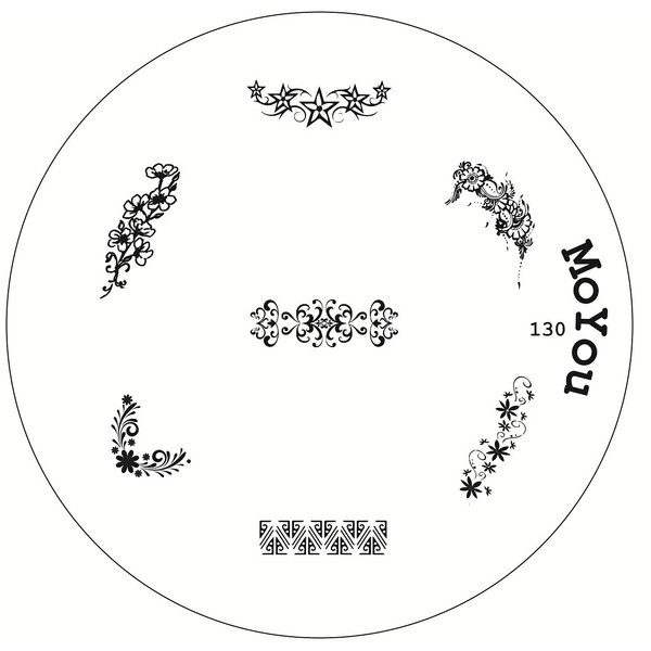 Original MoYou Nail Art Image Stamp Plate Number 130 Manicure