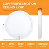2-Pack 20W Motion Sensor Ceiling Lights Hard-Wired, 9Inch Indoor Motion