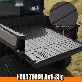 HAKA TOUGH TPE Cargo Bed Mat for Polaris Ranger XD 1500 Accessories 2024, TPE Rear Cargo Bed Mat Liner for Polaris Ranger Crew/XD 1500 2024+, Replace #2889106