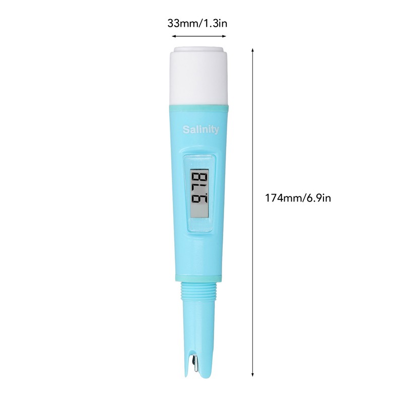 Digital Salinity Meter Portable Handheld High Precise Water Salinity Tester