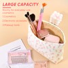 Ksriylm Cute Floral Makeup Pouch for Women Small Make Up