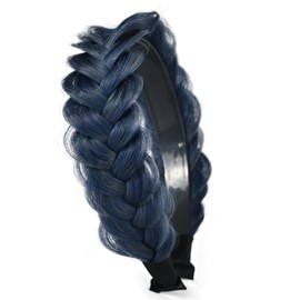 TOECWEGR Braided Headband WithTooth Wide Braid Messy Hair Hoop WomenFashion Hair Accessories