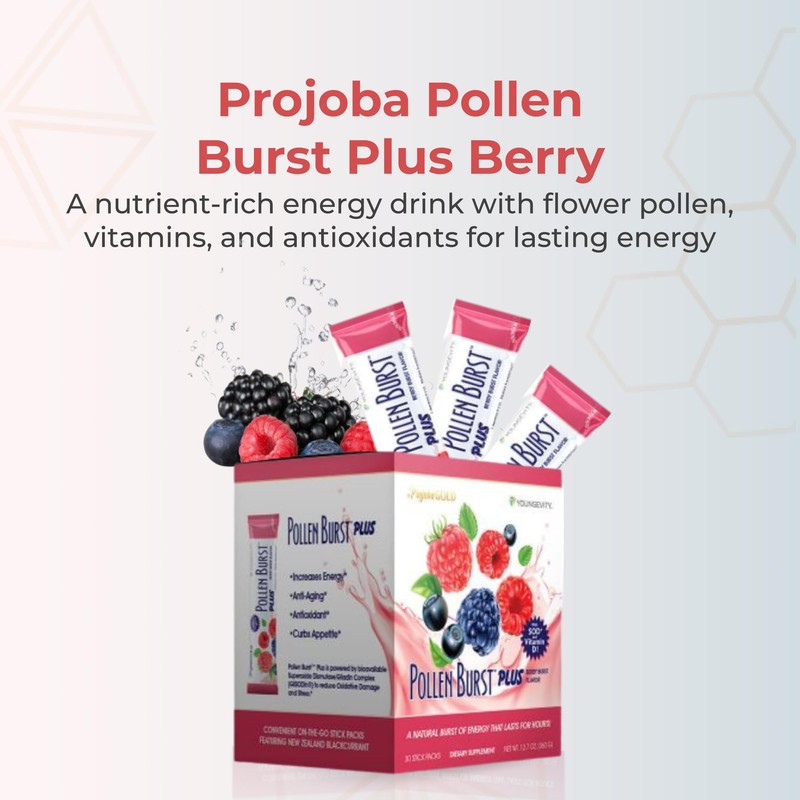 Youngevity Projoba Pollen Burst Plus Berry – Natural Energy Drink