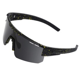 ZHABAO Polarized Sports Sunglasses for Women Men Colorful Cool Glasses for Outdoor Baseball Cycling Fishing (D04)