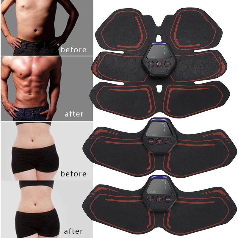 EMS Abdominal Muscle Trainer Portable Digital Display Charging Exercise Fitness