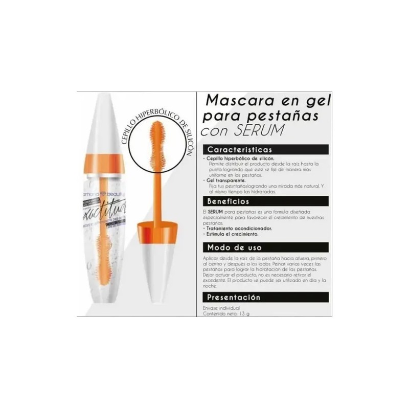 2 Pzas Mascara Pestañas Exactitud Alargadora Serum Kj Beauty