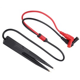 Multimeter Clip, Portable SMD SMT Chip Test Clip, LCR Meter for Multimeter Resistance Capacitors, Capacitor Clip, Test Probes and Leads