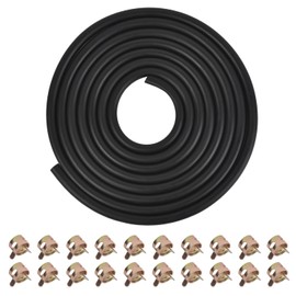 3/16 Inch ID Fuel Line Hose - 10 Feet Fuel Line for Kawasaki Kohler Briggs & Stratton Small Gas Diesel Powersports Engines and Generators w/ 20 Hose Clamps