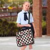Blueangle Cherry Bow Plaid Zipper Binder, 1.5-Inch 3-Ring Binder Bag