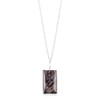 Natural Astrophyllite Bar Crystals Pendant Necklace, Rectangle Cabochon Gemstone, Energy