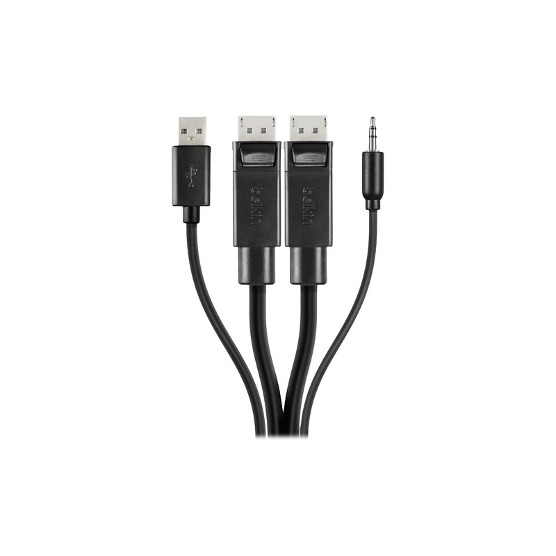 Belkin Dual-Head DP to DP KVM Combo Cable, 6'