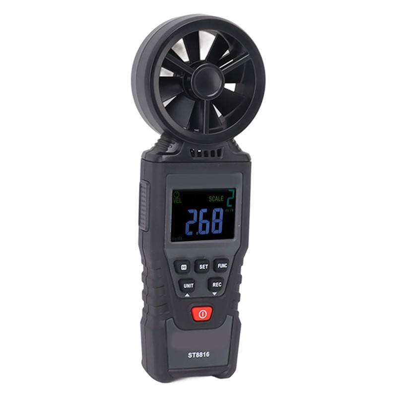 Handheld Anemometer LCD Display Strong Anti Interference Wind Speed Meter