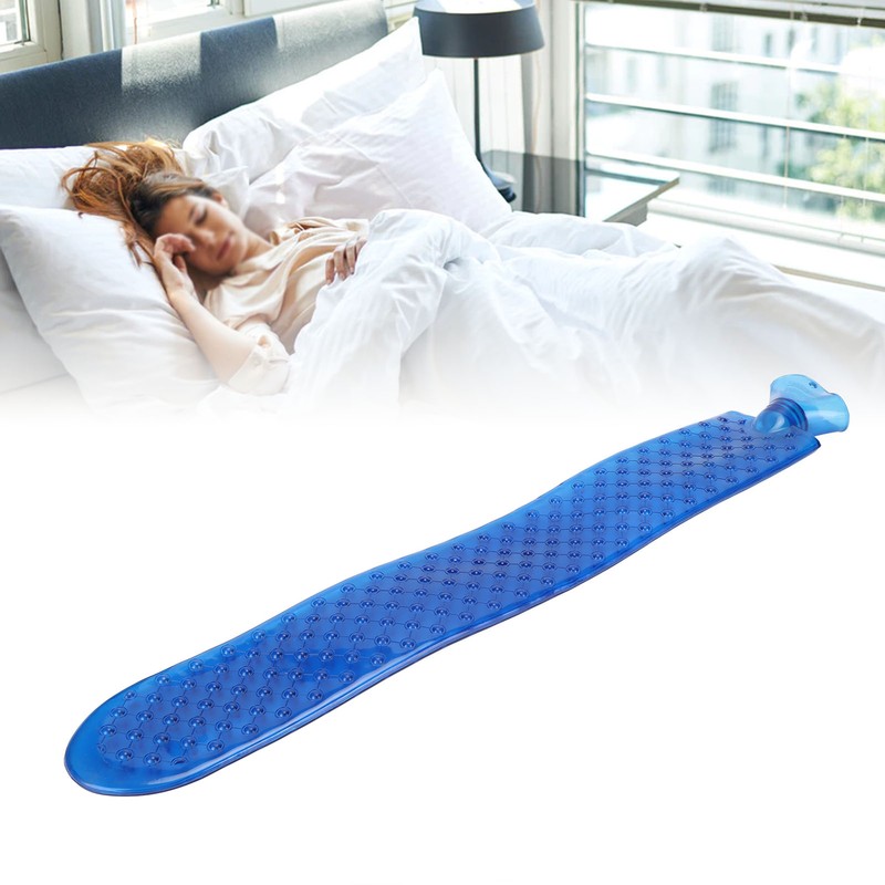 Bed Hot Water Bottle Super Large Transparent Dark Blue Sleeping