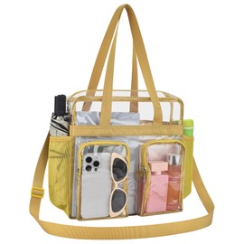 Oraben Clear Bag Stadium Approved 12x6x12 Clear Tote Bag for Stadium Events Clear Lunch Bag for Work Sports