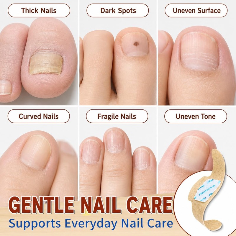 3 Pack 63 Pcs Fungal Nail Patches for Thick &