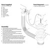 Hulthor Kitchen Sink Overflow Kit Plug with Chain and Overflow