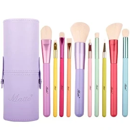 Kylie Cosmetics Cepillos Del Maquillaje Matto De 10 Piezas De Colores De Mad