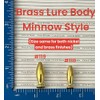Minnow Brass Lure Bodies & Solid Smooth and Hex Beads