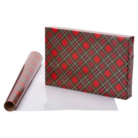 Papyrus Christmas Wrapping Paper Rolls, Holiday Chic and Santa's Best Friends Dog Print (2 Rolls, 60 sq. ft.)