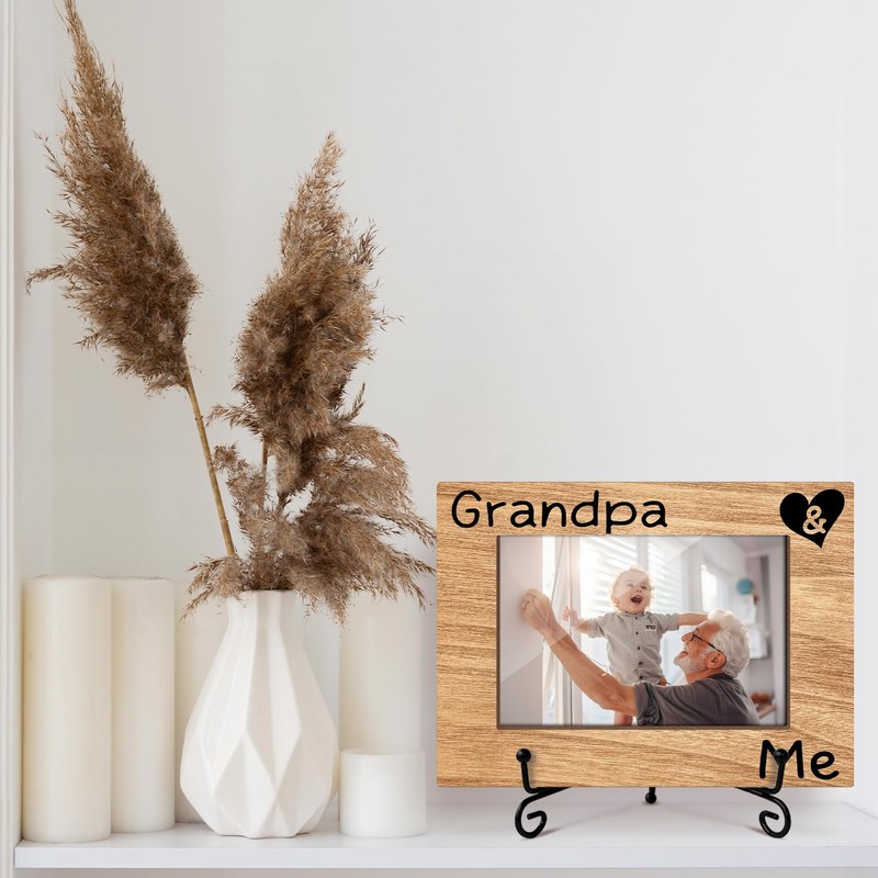 Grandpa Picture Frame, Grandpa & Me Photo Frame, Wooden Photo