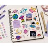 50 Piezas Pegatinas de Planeta y Astronauta, Calcomanías de Dibujos