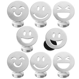 Augesak Pack of 8 Tablecloth Weights for Outdoors, Curtain Weights Outdoor, Tablecloth Weights Magnet, Smiley Tablecloth, Outdoor Stainless Steel for Curtains, Shower Curtain, Whiteboard, Fridge