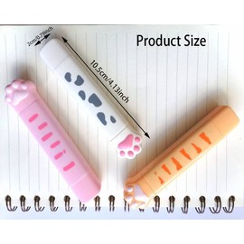 MEISO Pack of 3 Mini Correction Rollers, Cat Paw Correction Tape, Mini Compact, Non-Toxic, Environmentally Friendly, Suitable for Cute Girls, Children, Students Writing