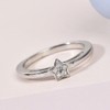 TJC Star Stacker Ring for Women Size L with with