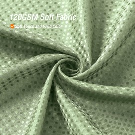 Gibelle Sage Green Shower Curtain, Waffle Weave Textured Fabric Shower Curtain for Bathroom - Soft Cloth & Hotel Spa Luxury, Water Repellent, Machine Washable, 72X72, Sage Green