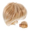 FRCOLOR Mixed Cut Synthetic Hair Wig with Soft Bangs for