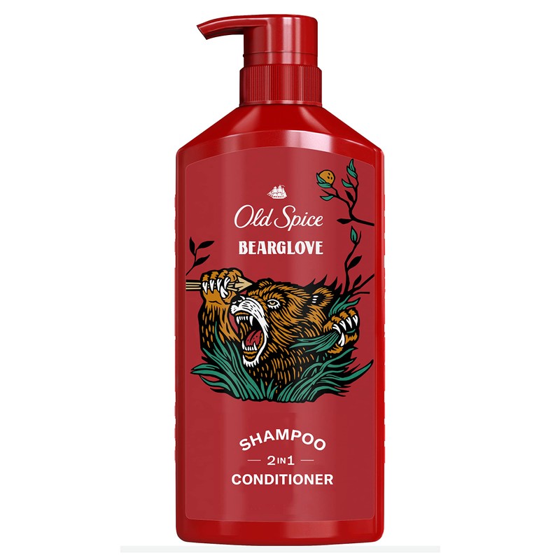 Old Spice Bearglove Champú y acondicionador 2 en 1 para