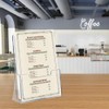 A5 Clear Leaflet Holder, 2 Pack Acrylic Freestanding Brochure Holder
