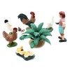 ieron 7PCS Realistic Chick Figurines Set, Plastic Chick Figures Farm