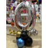 Globo de numero 8 Plateado | Globo metálico de 32