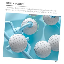 OHPHCALL Portable Manual Neck Massager for Adults Ergonomic Pressure Point Massager with Massage Balls Cervical Vertebra Relaxation Device for Neck and Shoulder Tension Relief