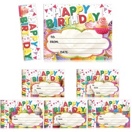 36 Pcs Birthday Certificates for Kids Classroom Happy Birthday Bookmarks Certificates for Students Happy Bookmark Cupcake Awards Cards Holiday Party Supplies(Cupcakes)