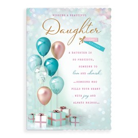 Piccadilly Greetings Avant Garde Studios Birthday Card Daughter - 9 x 6 inches