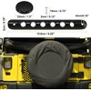 MACHSWON 3pcs Door Handle Cover for Jeep Wrangler 2 Door