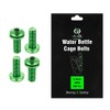 CNC bottle cage bolts，bicycle Water bottle cage bolts，Green