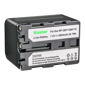 Kastar 1-Pack NP-QM71D Battery and LTD2 USB Charger Compatible with Sony CCD-TRV830 CCD-TRV840 CCD-TRV890 CCD-TRV940 CCD-TRV950 HDR-HC1 HDR-SR1 HDR-UX1 Camera, Sony BC-VM50 BC-VM10 BC-V615 Charger