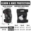 NHH Skateboard Knee Pads Set - 6 In 1 Protective