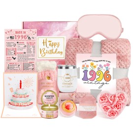 Juesly - Regalos de 30 cumpleaños para mujeres, paquete de cuidado, regalo para mujer de 30 años, caja de cumpleaños de 1996, kit de spa relajante con