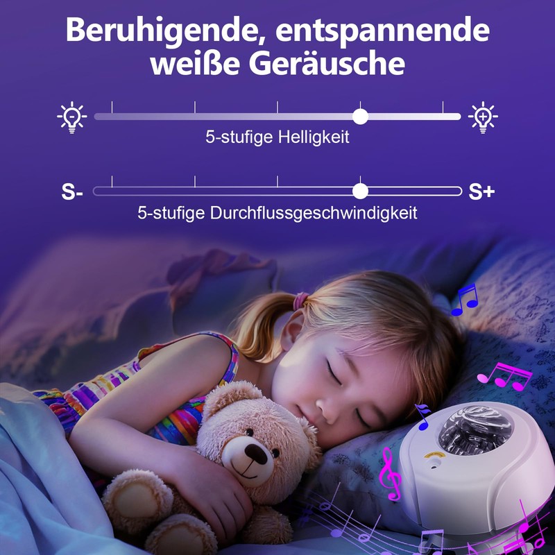 Larger Coverage Area Galaxy Projector,with Changing Galaxy Shapes Star Projector,Night