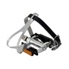FPD NWL-424B+S41+T12 Road Touring Pedals with Toe Clips Cages Straps,