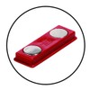 Durable Click Fold Convex Name Badge with Magnet Transparent -