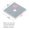 heneng 10 Pcs Square Plate Washers, 3/8"(ID) x 2" x