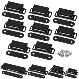 Tanstic Cabinet Magnetic Catch Magnetic Cabinet Door Catch Magnetic Door Catch Cabinet Door Magnetic Catch for Kitchen Door Closet Drawer (Black, 15lb)