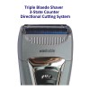 Optimus 50043 Curve Rechargeable Triple Wet/dry Men's Shaver, Black/silver